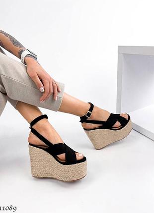 Босоніжки жіночі екозамша