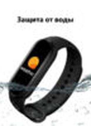 Фитнес браслет fitpro smart band m6 (смарт часы, пульсоксиметр, пульс). цвет: черный10 фото