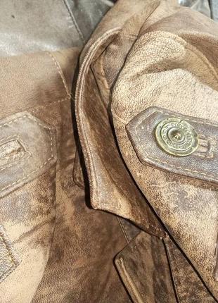 Куртка кожаная винтажная рубеж 80-90х8 фото