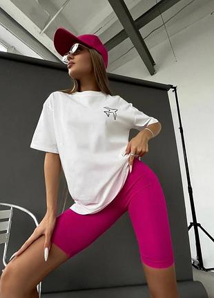 Костюм футболка та велосипедки