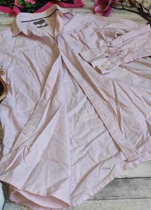 Сорочка з довгим рукавом 100% бавовна стильна сорочка l marks&spencer collection2 фото