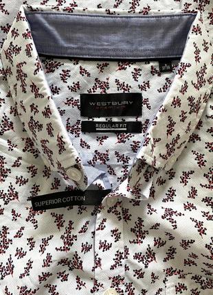 Рубашка мужская короткий рукав premium westbury c&a4 фото