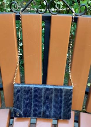 Pierre cardin.сумка з натуральної шкіри пітона, змії. вінтаж.