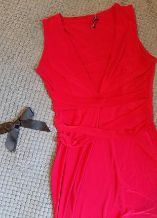 Червона сукня в підлогу2 фото