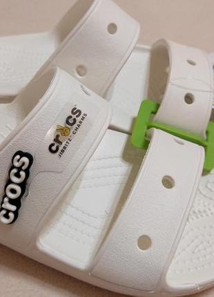 Crocs classic sandal шлепанцы белые крокс.3 фото