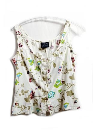 Блуза летняя короткая "аризона" цветная р 38-40 хлопок3 фото