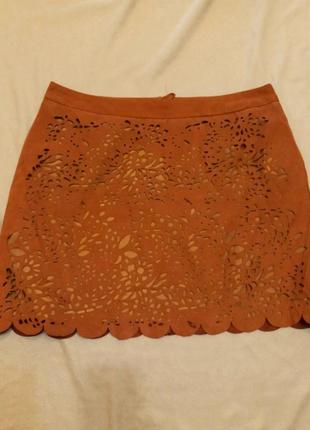 Юбка спідниця bodyflirt принт вырез цветв