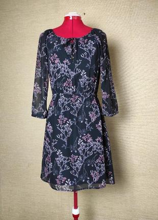 Шифонова сукня плаття квітковий принт1 фото