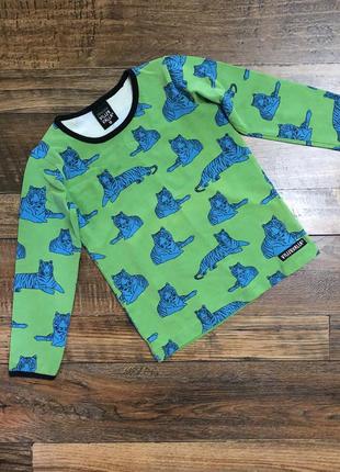 Стильний реглан з тиграми м'який відмінно тягнеться розмір 98