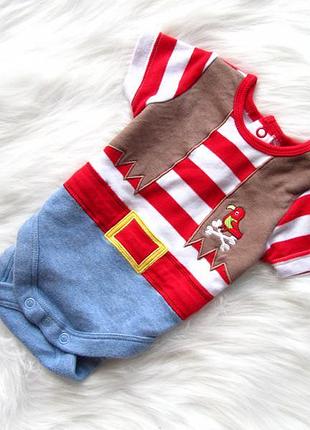 Боді футболка з коротким рукавом baby m&co пірат