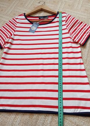 Хлопковая полосатая футболка esmara, размер xs-s5 фото