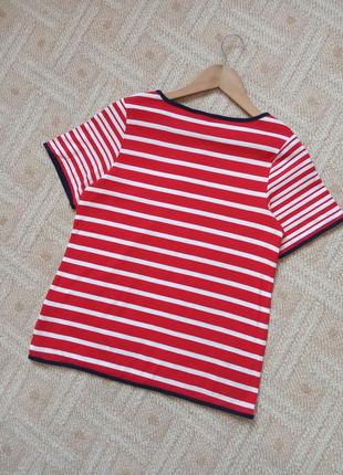 Хлопковая полосатая футболка esmara, размер xs-s4 фото