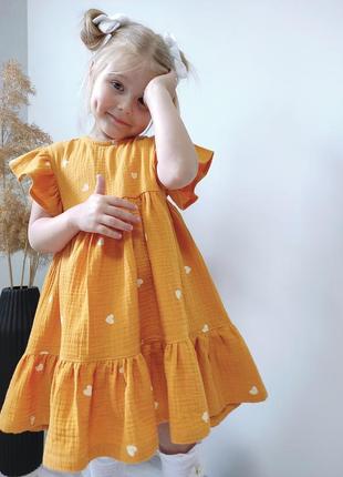 Муслиновое плаття дитяче. сукня з мусліну. муслінова сукня. сарафан із мусліну3 фото