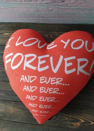 Подушка серце 38*35 див. декоративна.