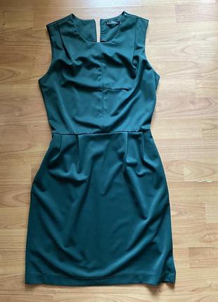 Класична сукня ізумрудного кольору2 фото