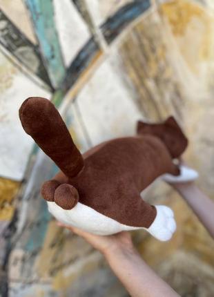 Игрушка кот с яйками, с бубенчиками подушка котик, ручная работа