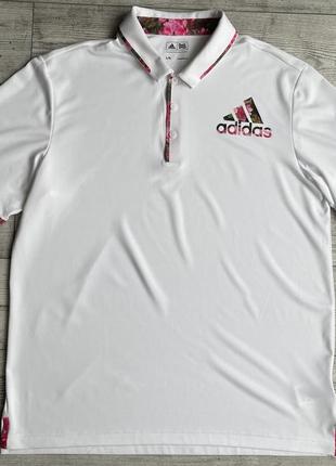 Поло\футболка adidas golf floral logo polo