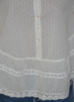 Блуза свободного кроя с кружевом "vila"8 фото