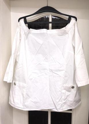 Рубашка блузка белая1 фото