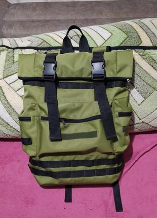 Рюкзак спортивний, тактичний,роллтоп,особлива тканина с захистом8 фото