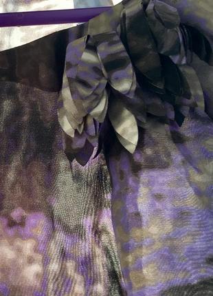 Фіолетове диво) блуза з квіткою2 фото