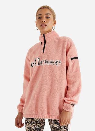 Кофта на флісі жіноча ellesse monticule 1/3 zip track top coral