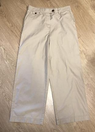 Стильные брюки коттоновые широкие р 12