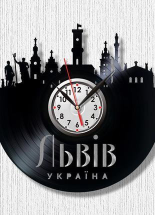 Город львов часы на стену львов часы достопримечательности львова виниловые часы города украины часы украина