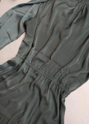 Шикарна сукня кольору хакі h&m.6 фото