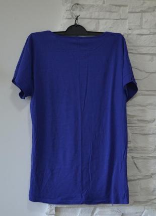Фіолетова футболка прямого крою casual|unisex4 фото