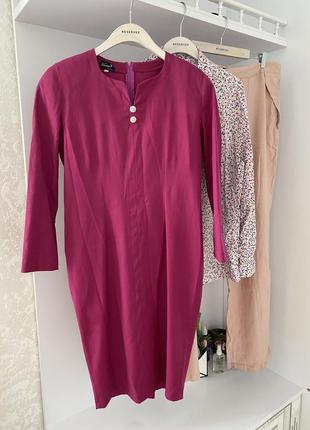 Нарядное шерстяное платье батал zara