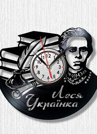 Леся українка годинник на стіну вініловий годинник українська література патріотичний годинник годинник україна розмір 30см