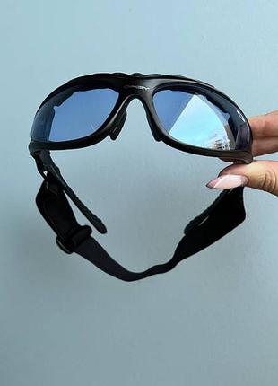 Тактические тактичні очки co сменными линзами фирма для военных для стрельбы антиблик очки зсу всу окуляри жіночі чоловічі універсальні oakley6 фото