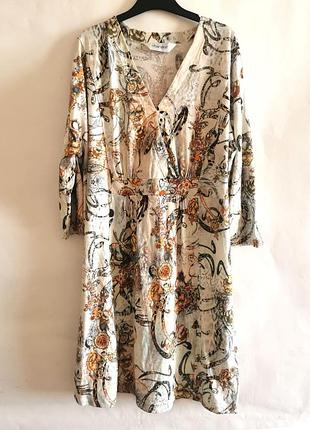 Сукня бавовна з рослинним узором