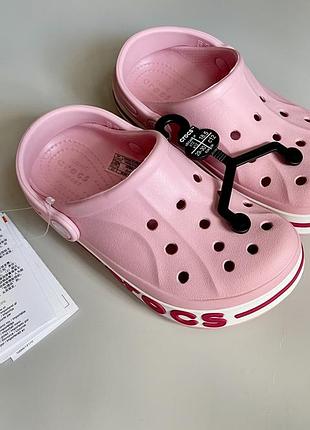Crocs c12, сабо, кроксы детские розовые
