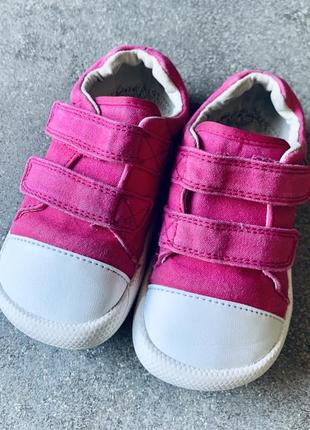 Кеди текстильні на липучках мокасини пінетки clarks (англія)