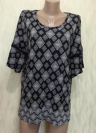 Блуза с натуральной ткани Jersey george (турция), р.16