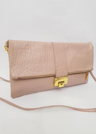 Стильная кожаная сумка crossbody topshop