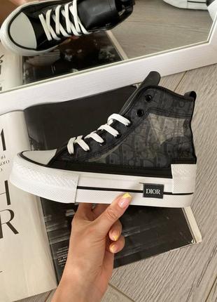 Converse chuck taylor all star high dior balck/white масивні чорні кеді конверс на високій платформі масивні чорні кеди на високій підошві