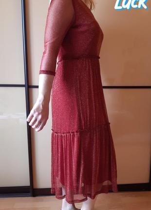 Нарядное, стильное, блестящее платье миди b.uoung5 фото