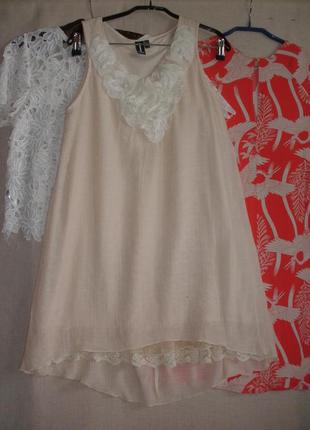 Легеньке романтичне літнє платтячко сукня а-силуету без рукавів1 фото