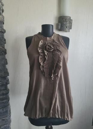 Классика  шик блуза майка  жабо