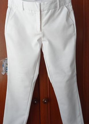 Гарні класичні білі штани3 фото