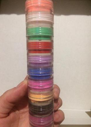 Цветная акриловая пудра1 фото