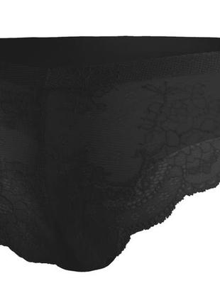 Трусики бразиліана безшовні julimex tanga чорні -s m l xl3 фото