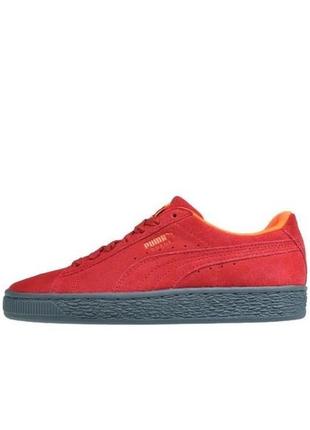 Кросівки puma suede "red/grey"1 фото