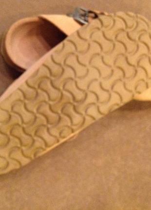 Кожаные, ортопедические сабо (шлёпанцы) бренда zara, р. 395 фото