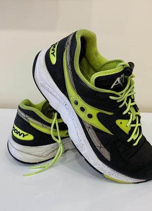 Кроссовки saucony aya 70460 black/neon 42,5 27см оригинал3 фото