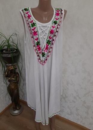 Пляжное платье накидка кафтан индия