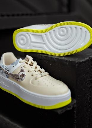 Кожаные, классные кроссовки nike air force 1 sage2 фото